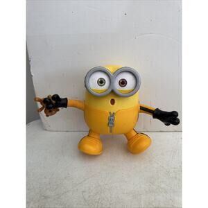 Minions The Rise of Gru Black Belt Bob Character Toy with bear 7" Tested Works